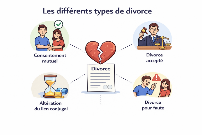 Les différents types de divorces